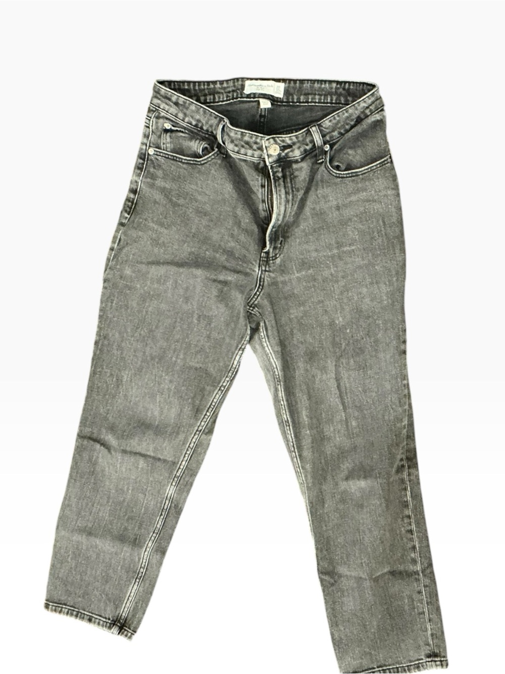 Abercrombie High-Rise Gray Jeans Sz 10